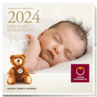 Autriche Série euro BU 2024 - ENSEMBLES DE MONNAIES POUR BÉBÉ