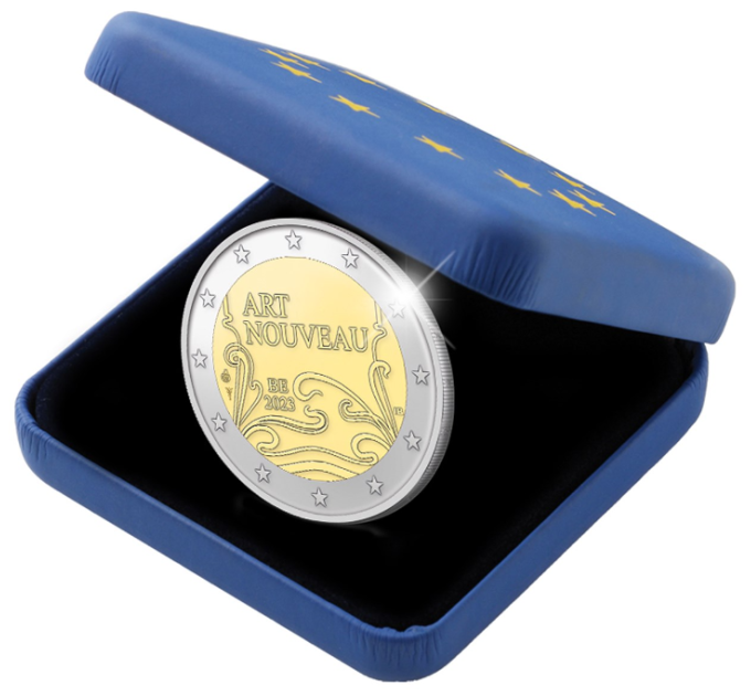 Belgique 2 euros proof 2023 - L'Art nouveau à Bruxelles