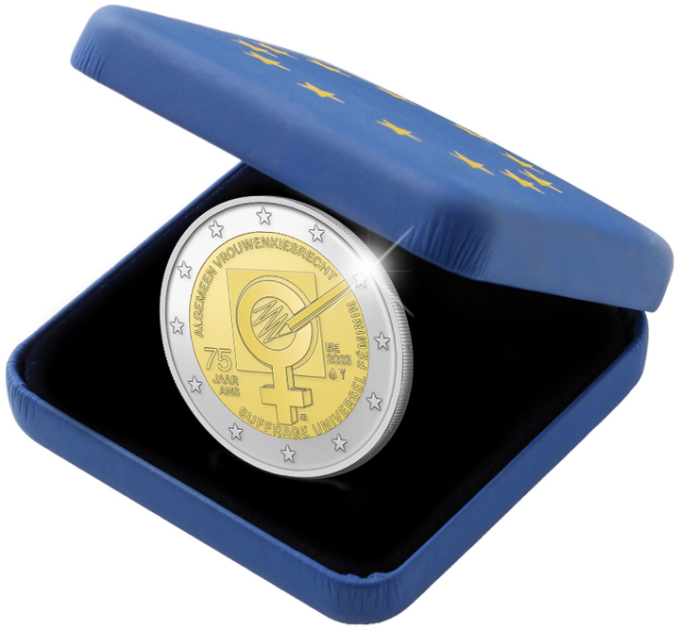 Belgique 2 euros proof 2023 - 75 ans de suffrage universel pour les femmes en Belgique