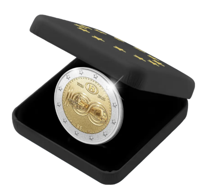 Belgique 2 euros proof Reverse 2026 - 100 ans de NMBS