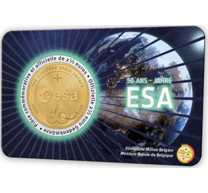 Belgique 2,5 euro BU 2025 - 50 ans de l'Agence spatiale européenne - FR