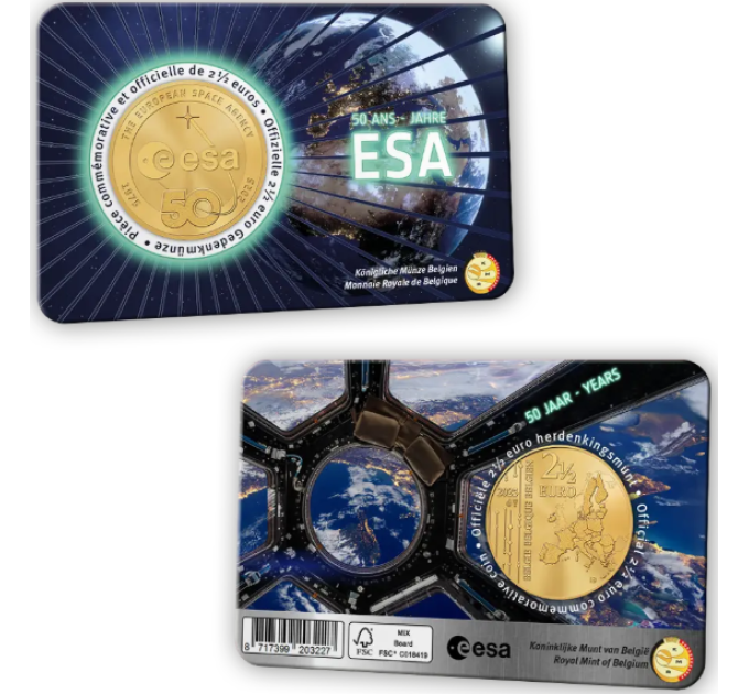 Belgique 2,5 euro BU 2025 - 50 ans de l'Agence spatiale européenne - NL + FR