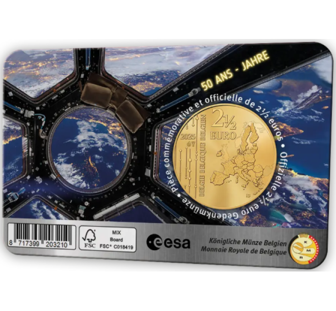 Belgique 2,5 euro BU 2025 - 50 ans de l'Agence spatiale européenne - NL