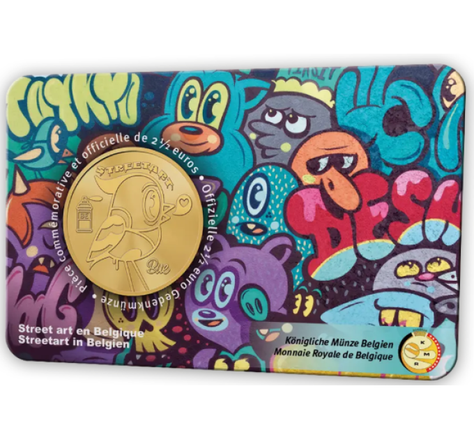 Belgique 2,5 euro BU 2025 - Le street art en Belgique - FR