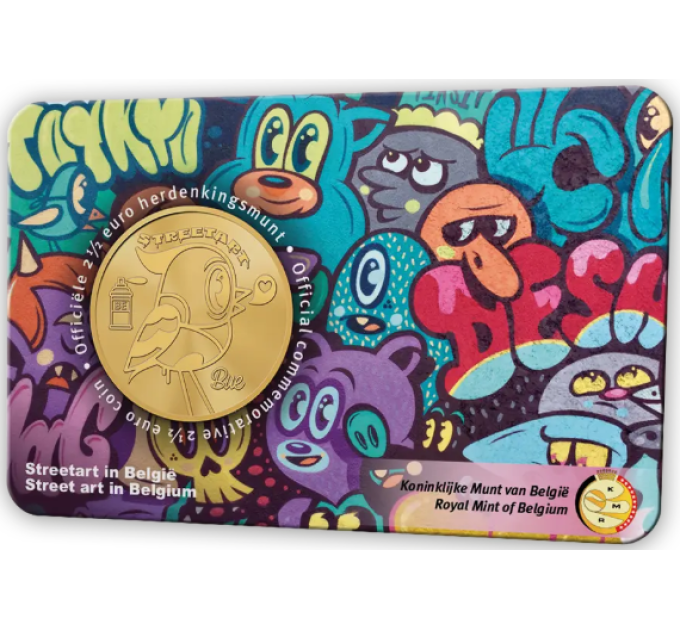 Belgique 2,5 euro BU 2025 - Le street art en Belgique - NL