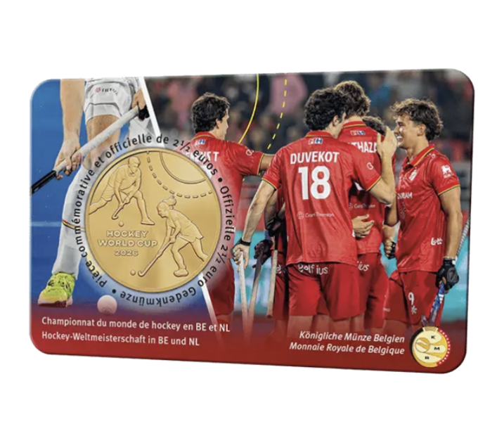 Belgique 2,5 euro BU 2026 - Coupe du monde de hockey sur gazon en Belgique et aux Pays-Bas
