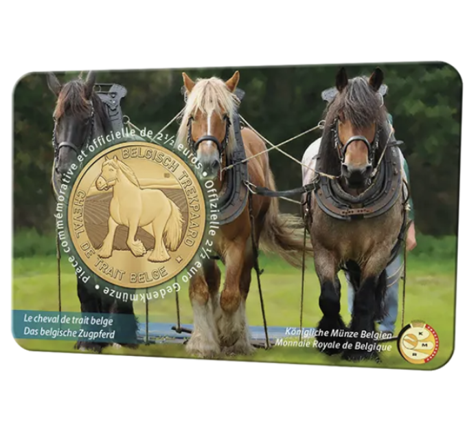 Belgique 2,5 euro BU 2026 - le cheval de trait belge