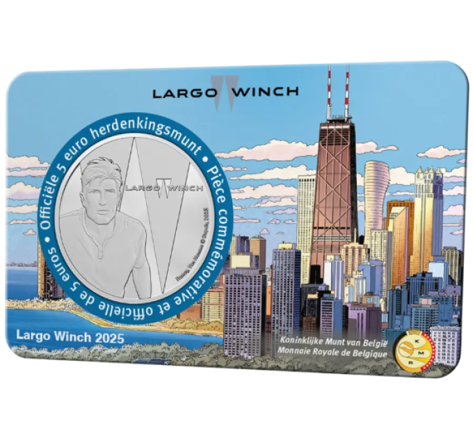 Belgique 5 euros BU 2025 - Largo Winch - Relief
