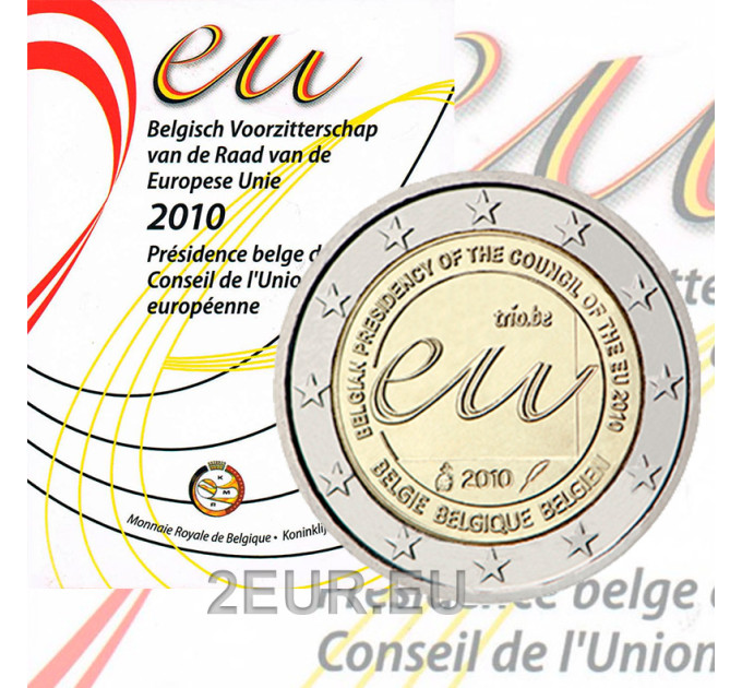 Belgique 2 euros BU 2010 - Présidence de l'UE 