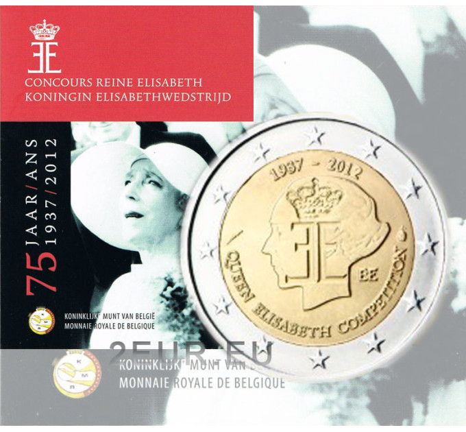 Belgique 2 euros BU 2012 - 75e anniversaire du Concours musical Reine Elisabeth