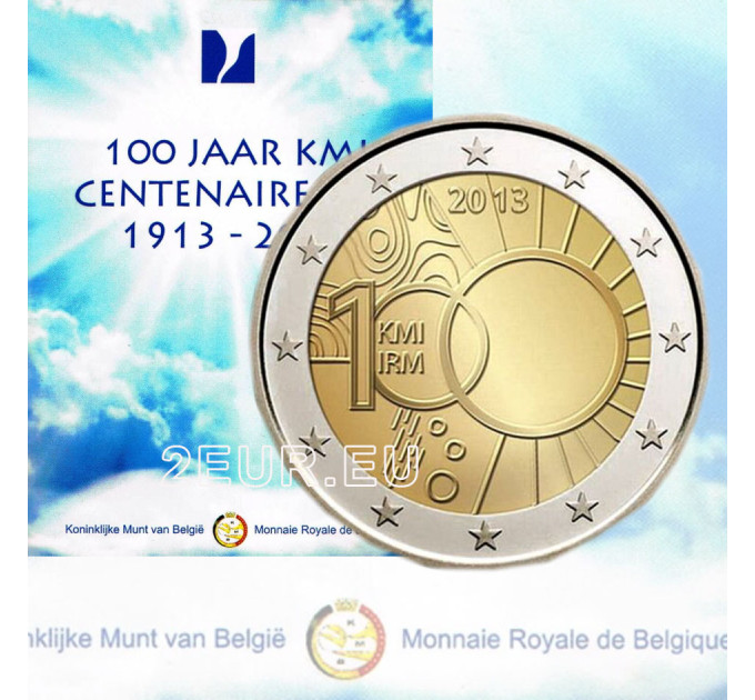 Belgique 2 euros BU 2013 - 100 ans de l'Institut royal météorologique 