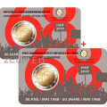 Belgique 2 euros BU 2018 - 50e anniversaire des événements de mai 1968 en Belgique - Révolte étudiante - NL+FR