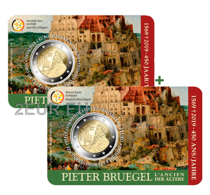 Belgique 2 euros BU 2019 - 450e anniversaire de la mort de Pieter Bruegel l'Ancien - NL+FR 