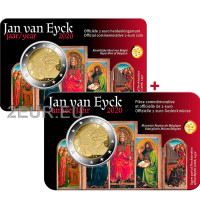 Belgique 2 euros BU 2020 - Jan van Eyck - NL+FR