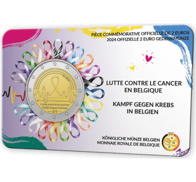 Belgique 2 euros BU 2024 - Lutte contre le cancer - FR