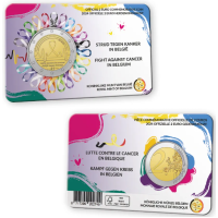 Belgique 2 euros BU 2024 - Lutte contre le cancer - NL+FR