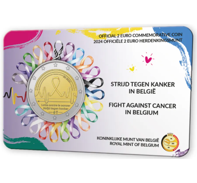 Belgique 2 euros BU 2024 - Lutte contre le cancer - NL