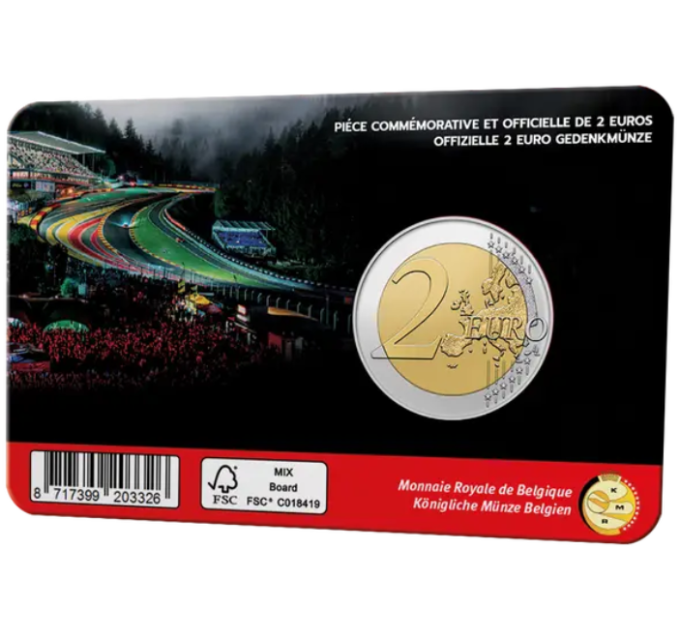 Belgique 2 euros BU 2025 - Circuit de Spa-Francorchamps - NL