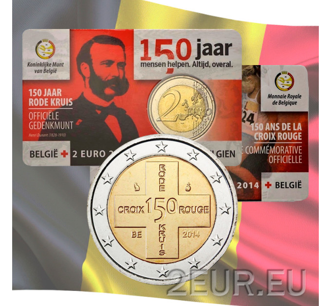 Belgique 2 euros BU 2014 - 150 Ans Croix-Rouge de Belgique - NL