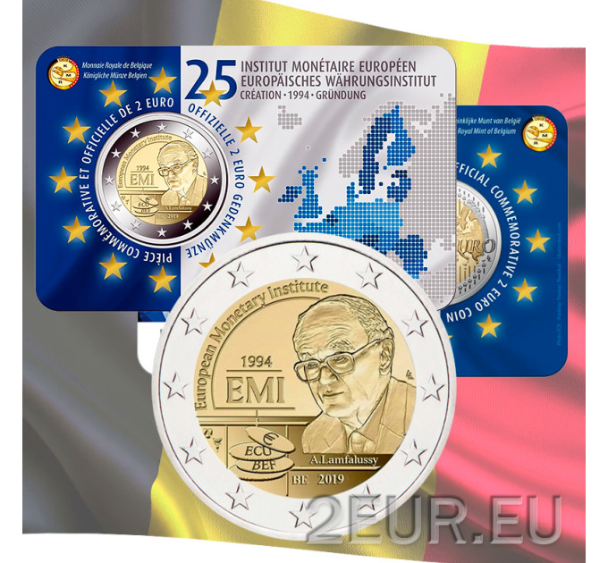 Belgique 2 euros BU 2019 - 25e anniversaire de l'Institut monétaire européen - FR