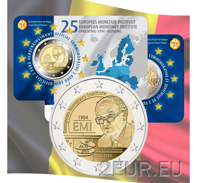 Belgique 2 euros BU 2019 - 25e anniversaire de l'Institut monétaire européen - NL 