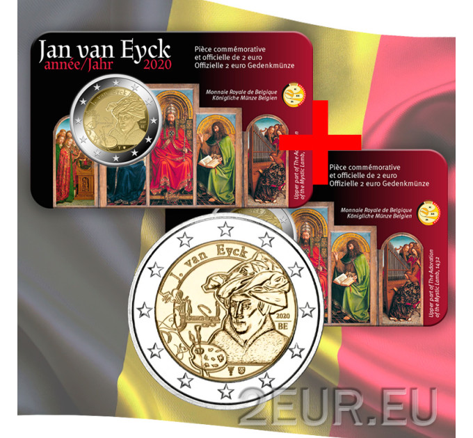 Belgique 2 euros BU 2020 - Jan van Eyck - FR 