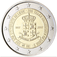 Belgique 2 euro UNC 2017 - 200 ans d'Université de Liège 