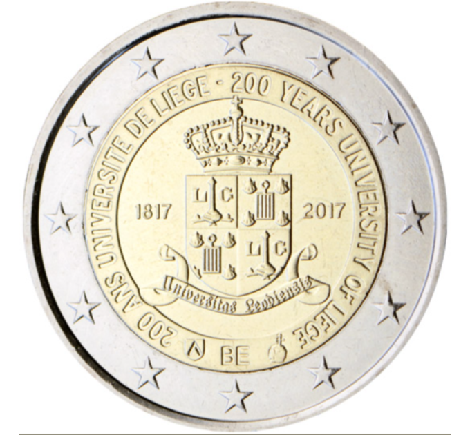 Belgique 2 euro UNC 2017 - 200 ans d'Université de Liège 