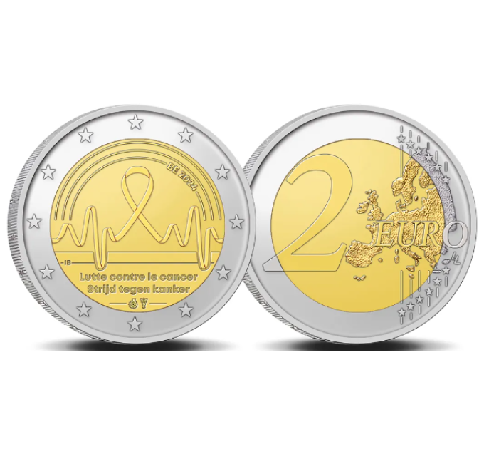 Belgique 2 euros UNC 2024 - Lutte contre le cancer