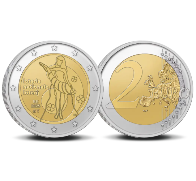 Belgique 2 euros UNC 2025 - Loterie Nationale de Belgique