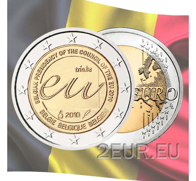 Belgique 2 euro UNC 2010 - Présidence de l'UE