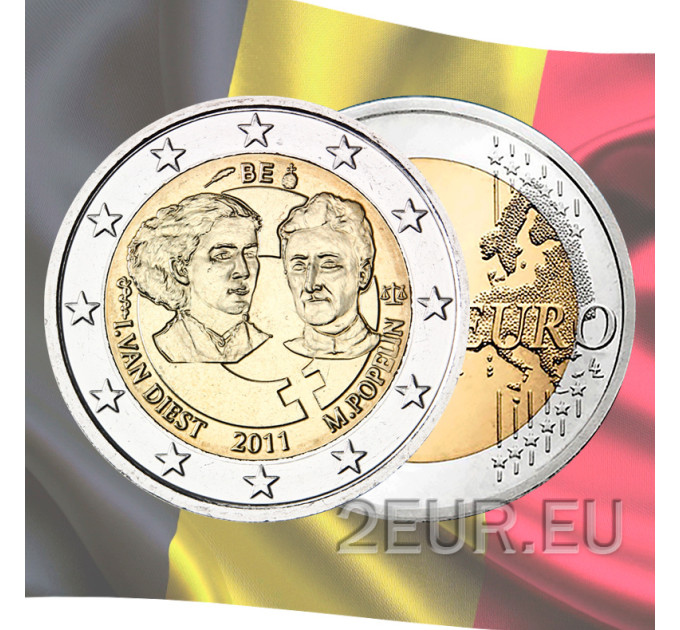 Belgique 2 euro UNC 2011 - 100 ans de la journée internationale de la femme 