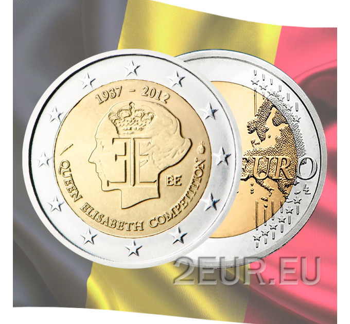 Belgique 2 euro UNC 2012 - 75e anniversaire du concours de musique Reine Elisabeth 