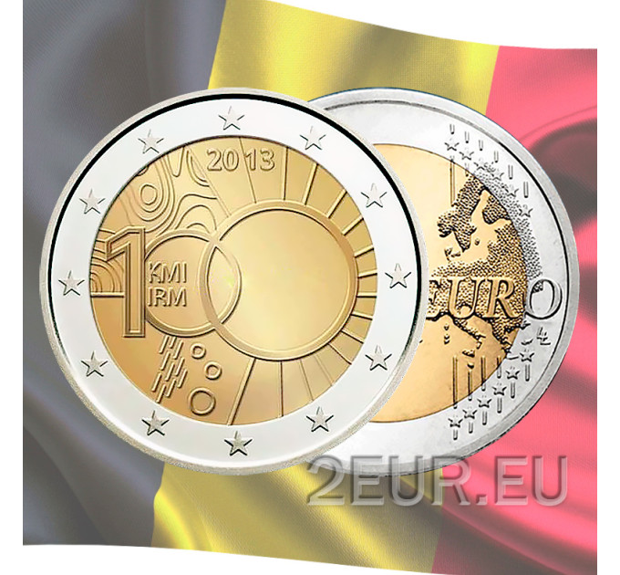 Belgique 2 euro UNC 2013 - 100 ans de l'Institut royal de météorologie 