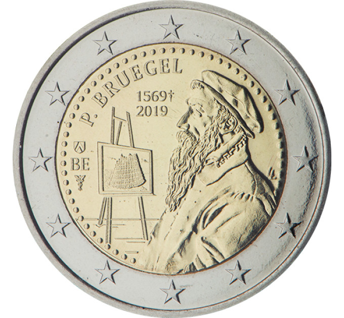 Belgique 2 euro UNC 2019 - 450e anniversaire de la mort de Pieter Bruegel l'Ancien 