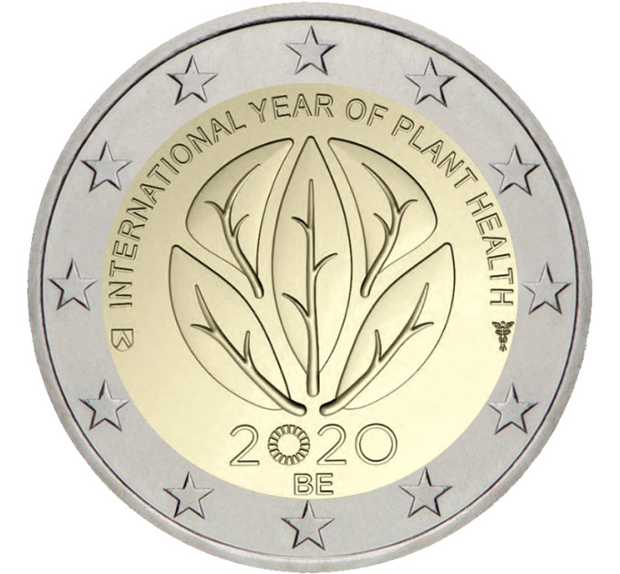 Belgique 2 euro UNC 2020 - Année internationale de la santé des végétaux 