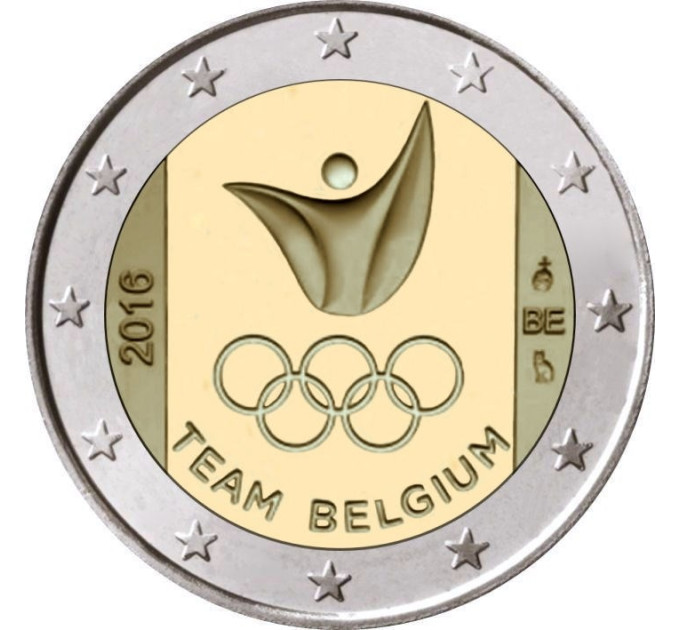 Belgique 2 euro UNC 2016 - Jeux olympiques d'été de Rio de Janeiro  