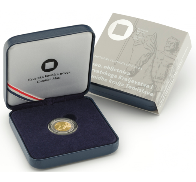 Croatie 2 euros PROOF 2025 - 1100e anniversaire du royaume croate et du couronnement du roi Tomislav