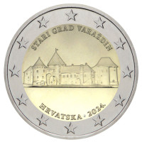 Croatie 2 euros UNC 2024 - La vieille ville de Varazdin
