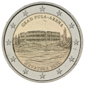Croatie 2 euros UNC 2025 - Ville de Pula – Arène