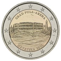 Croatie 2 euros UNC 2025 - Ville de Pula – Arène