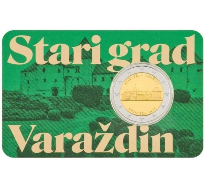 Croatie 2 euros BU 2024 - La vieille ville de Varazdin