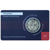 Croatie 2 euros BU 2026 - Centenaire de la radio et de la télévision croates