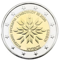 Chypre 2 euros UNC 2026 - Présidence du Conseil de l'Europe