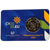 Chypre 2 euros BU 2026 - Presidencia del Consejo de Europa