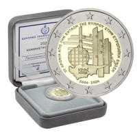 Chypre 2 euros proof 2024 - 20e anniversaire de l'adhésion de Chypre à l'Union européenne