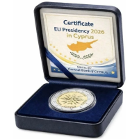 Chypre 2 euros proof 2026 - Presidencia del Consejo de Europa