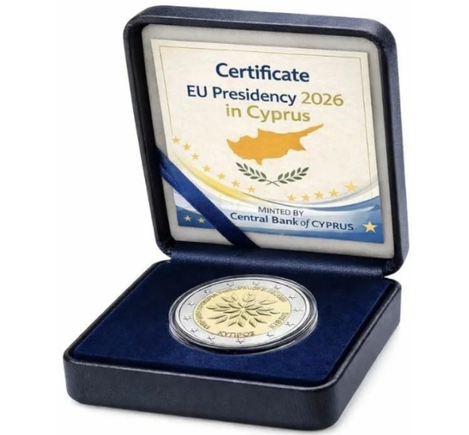 Chypre 2 euros proof 2026 - Presidencia del Consejo de Europa