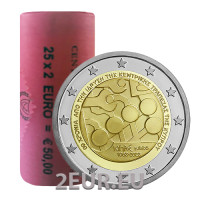 CHYPRE 2 ROULEAU EURO 2023 - 60e anniversaire de la Banque centrale de Chypre