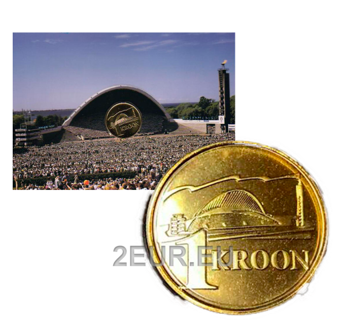 Estonie 1 Kroon BU 1999 - 130e anniversaire du festival de la chanson estonienne